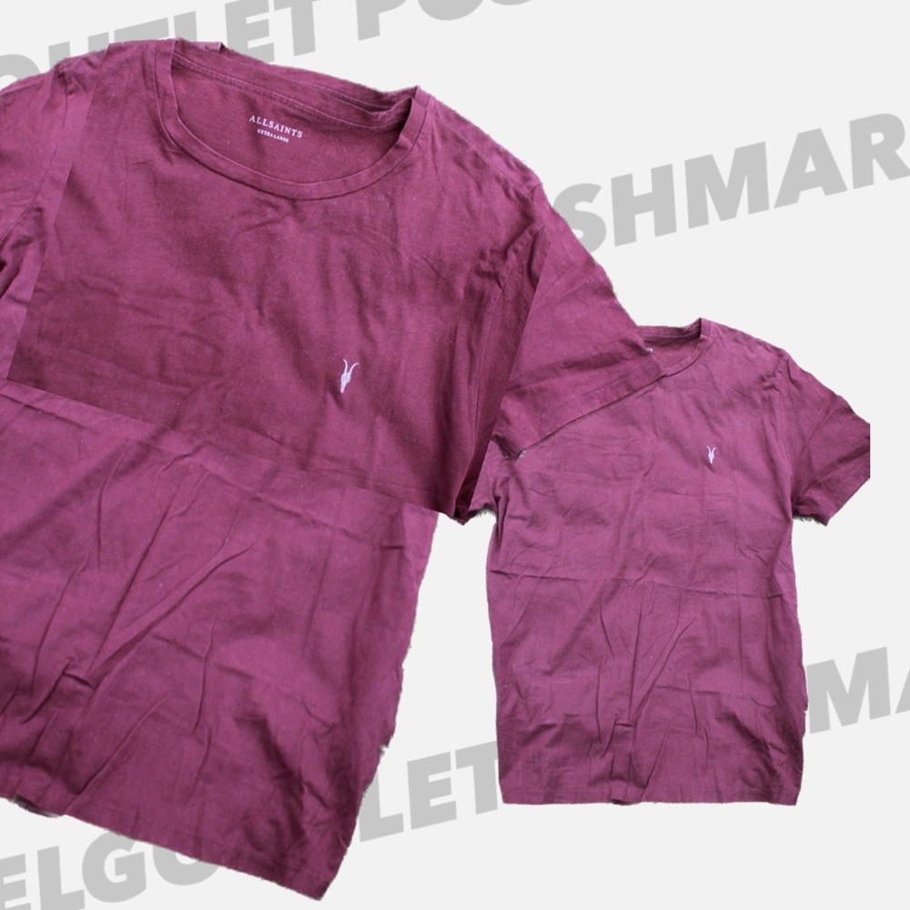High Quality Soft Touch Cotton Purple Men’s Tee ALLSAINTS
